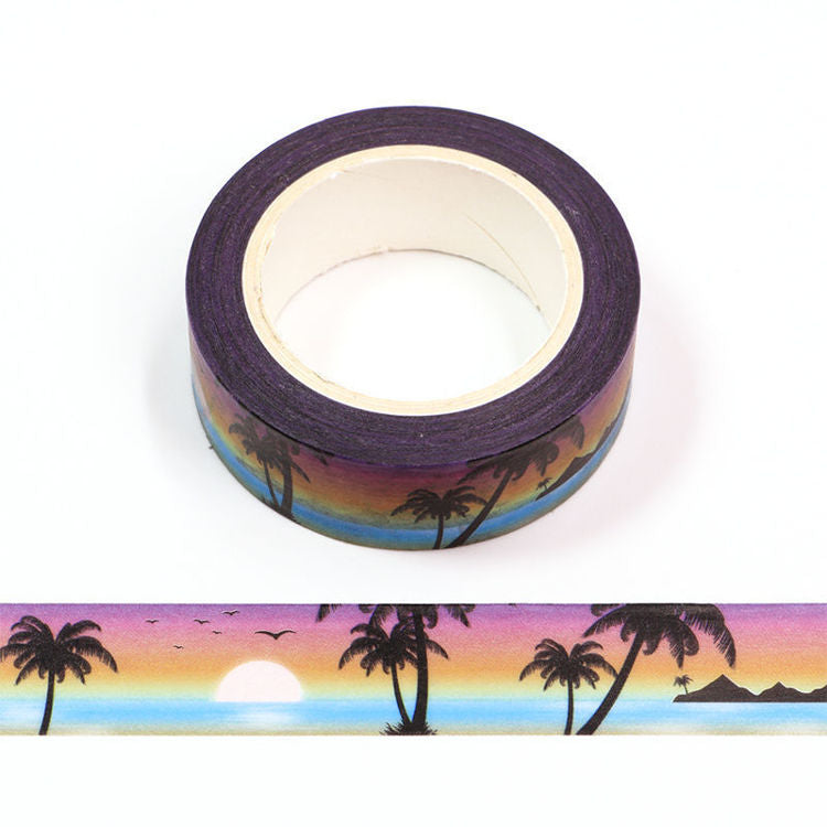 Seaside Sunset Scenery Washi Tape 15mm x 10m