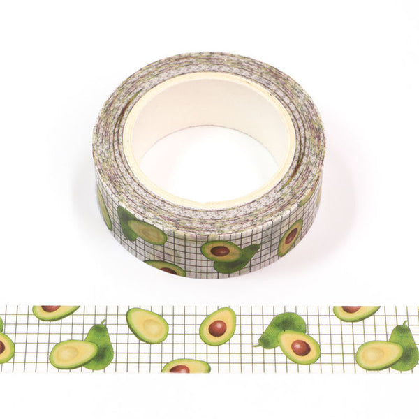 Cute Avocados Washi Tape 15mm x 10m