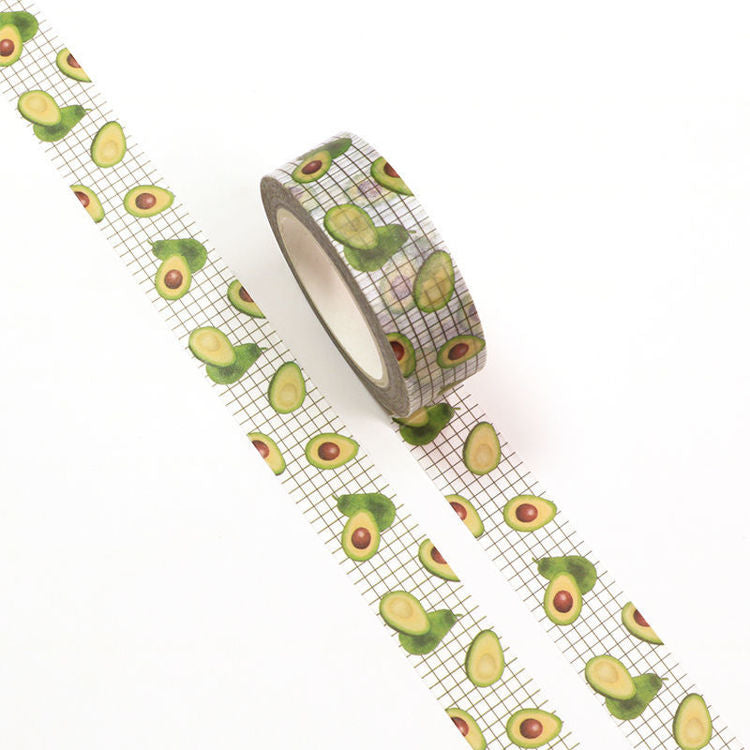 Cute Avocados Washi Tape 15mm x 10m