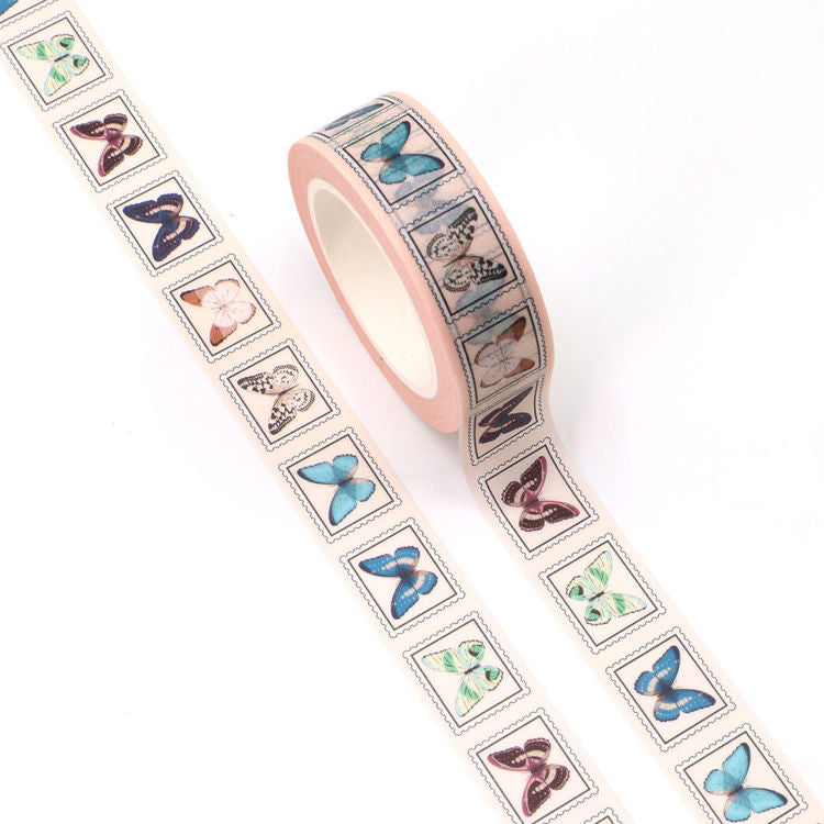 Butterfly Stamp Washi Tape 15mm x 10m