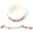 Halloween Party Bunting Washi Tape 15mm x 10m