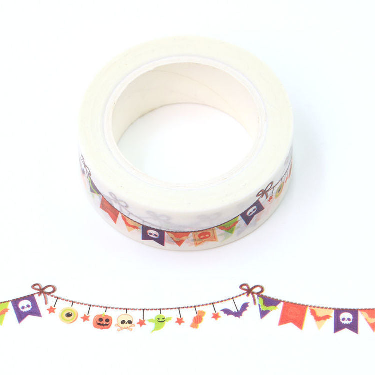 Halloween Party Bunting Washi Tape 15mm x 10m