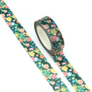 Colorful Floral Pattern Washi Tape 15mm x 10m