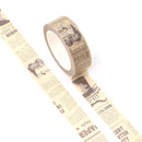 Old Newspaper Washi Tape 15mm x 10m