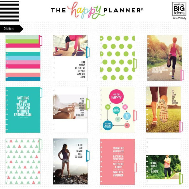 Get Fit Happy Planner 12-Month Undated Classic Planner
