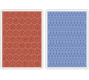 Sizzix Arrows & Typewriter Keys Textured Impressions A6 Embossing Folders 2/Pkg