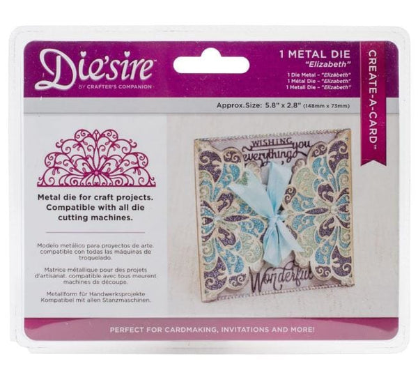 Crafter's Companion Elizabeth Craft Die'sire Create-A-Card Cut and Emboss Dies