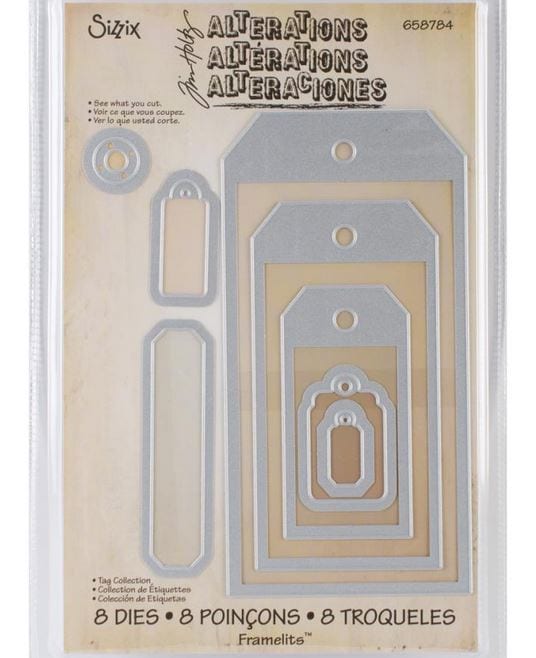 Sizzix Framelits Tag Collection by Tim Holtz