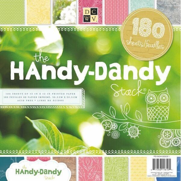 DCWV Handy Dandy Paper Pad 12" x 12" (60 sheets and 180 sheets available)