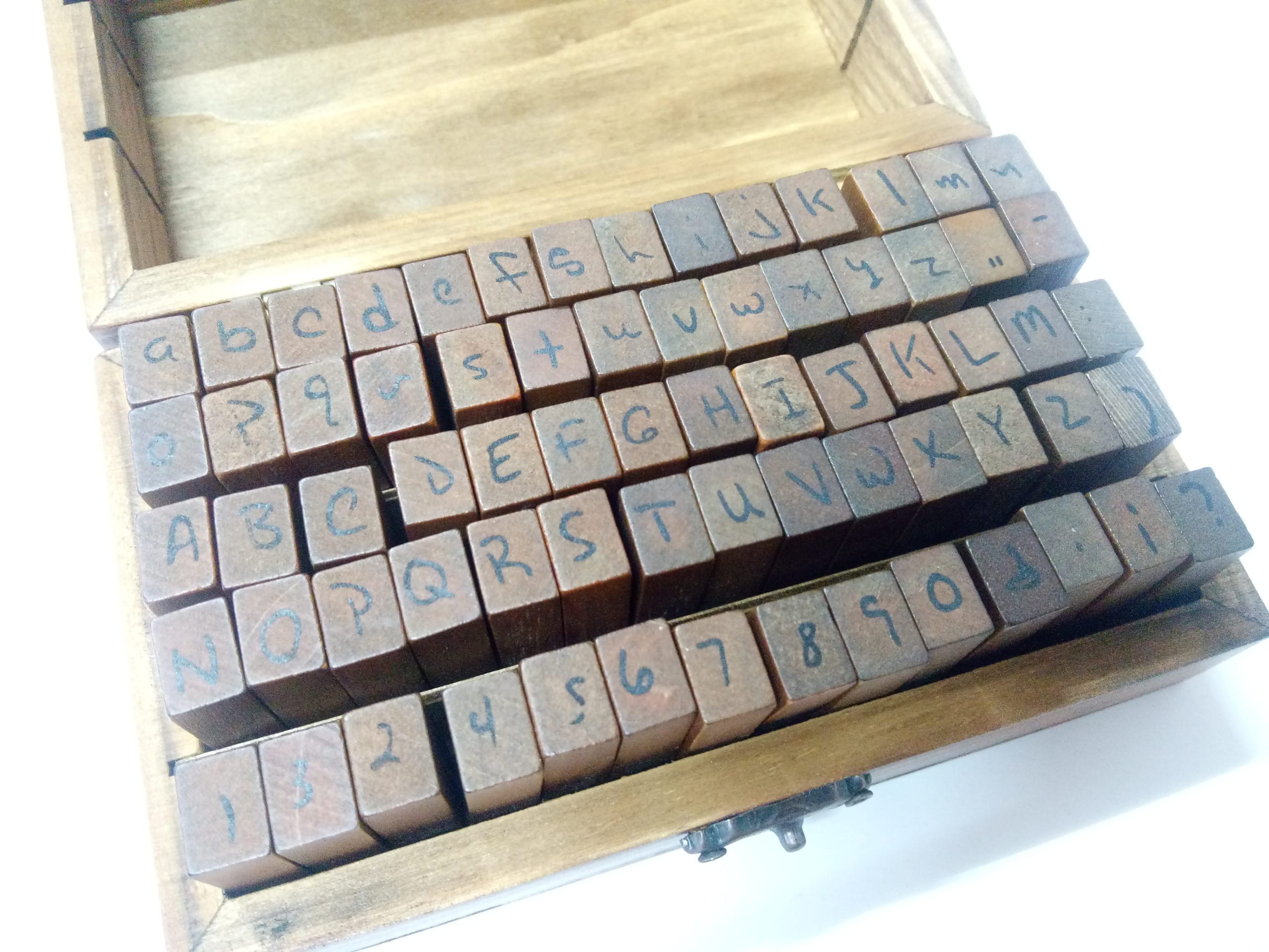 Handwriting Upper/Lowercase Alphanumeric Stamps