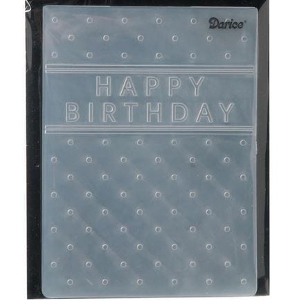 Darice Embossing Folder Happy Birthday