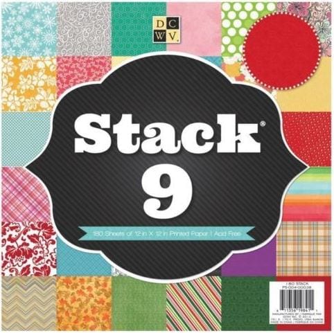 DCWV The Stack 9 Paper Pad 12" x 12" (60 sheets and 180 sheets available)
