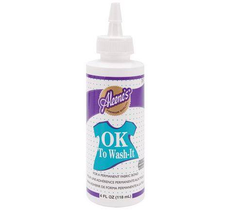 Aleene's OK To Wash-It Fabric Glue 4 oz