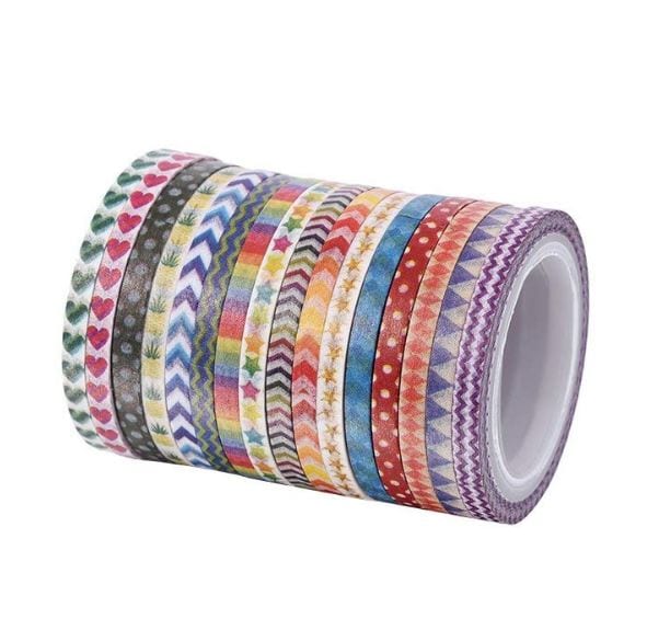16 Rolls - Super Skinny Washi Tapes Set 2