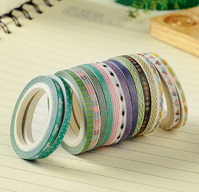 16 Rolls - Super Skinny Washi Tapes Set 3