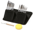 Nylon Painting Brush w/ Bag Set of 16