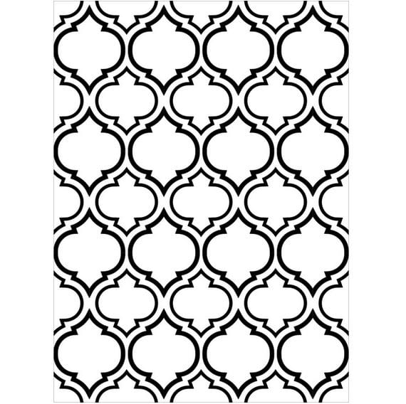 Darice Embossing Folder Quatrefoil Double