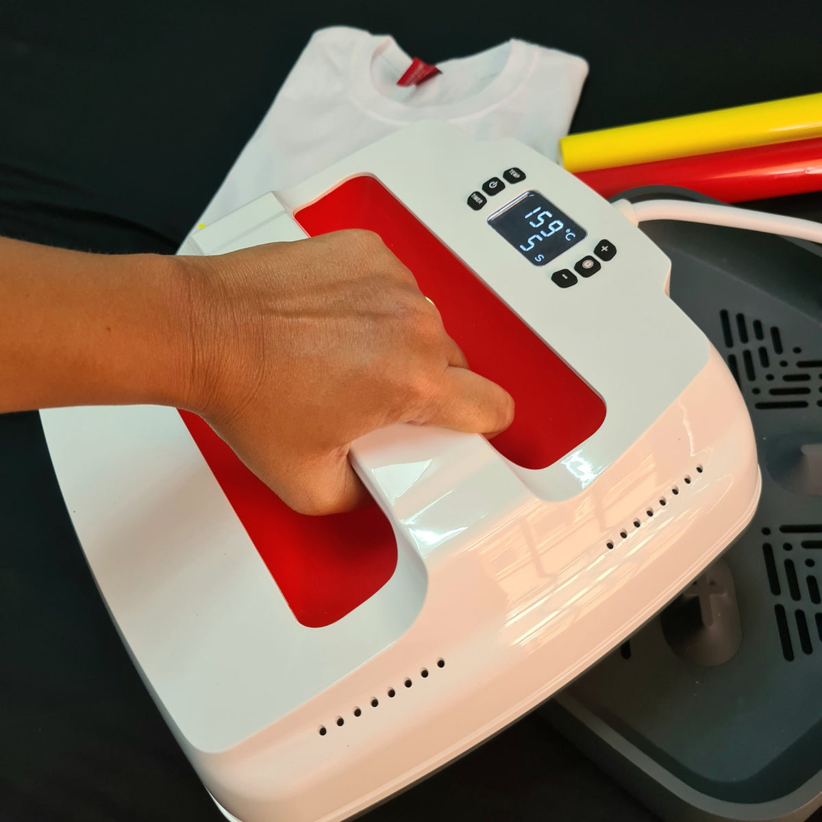 Craft Hobby Portable Heat Press for Heat Transfer Vinyl (HTV) or Iron On (220V)