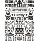 Darice Embossing Folder Birthday Collage