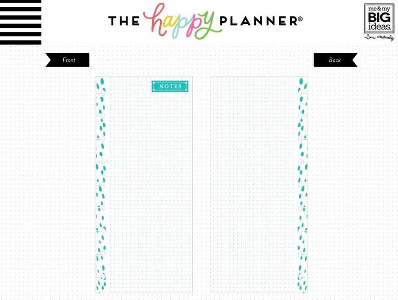 Happy Sheet Example Squeeze Happy Planner Half Sheet Fill Paper 60/Pkg