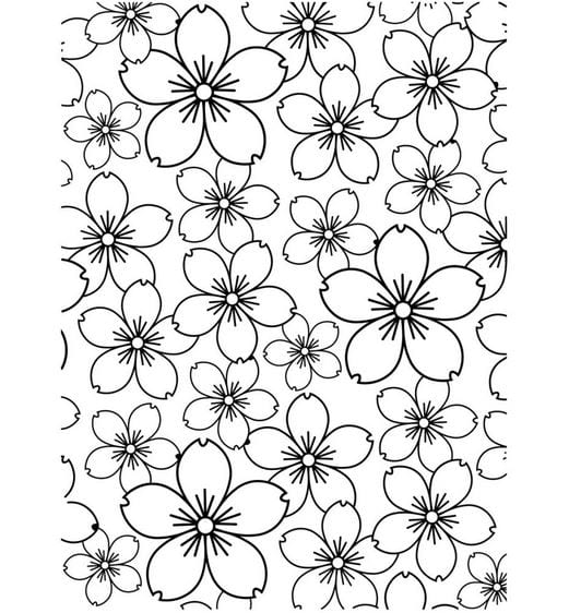 Darice Embossing Folder Cherry Blossoms