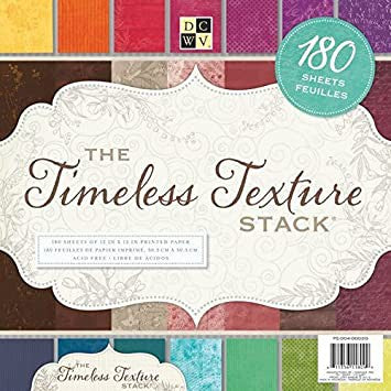 DCWV Timeless Texture Paper Pad 12" x 12"