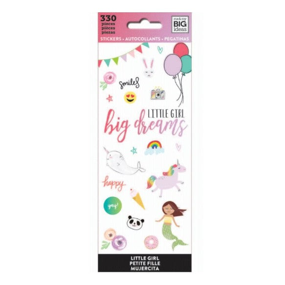 Girl Happy Planner Icon Stickers