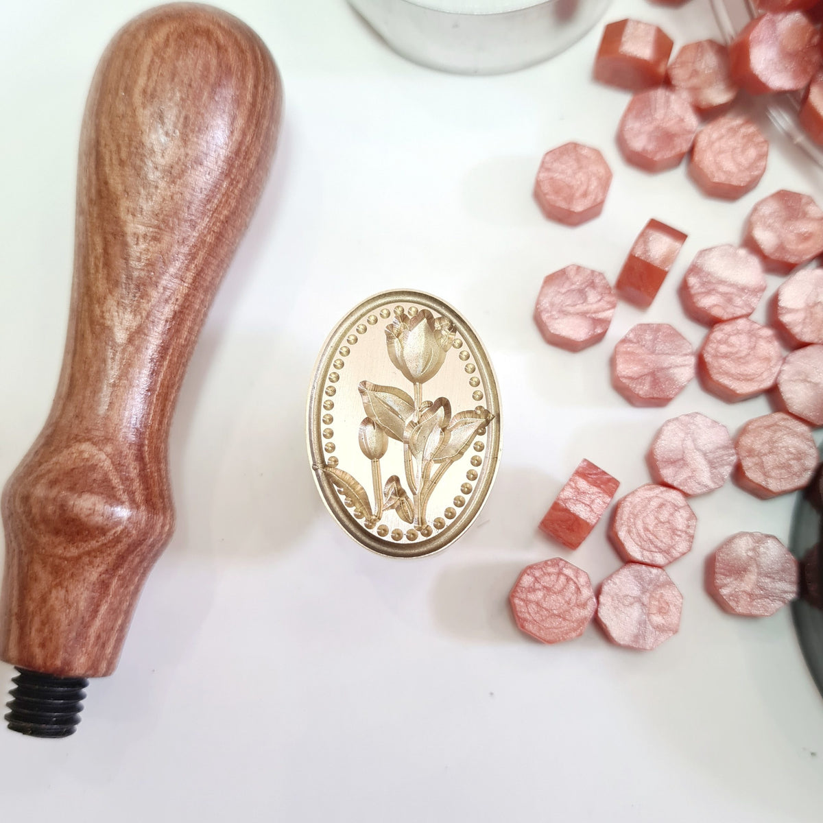 Exact Shape and 3D Wax Seal Stamps - Option 4 (1 Wax Seal Copper Head with Handle Only)