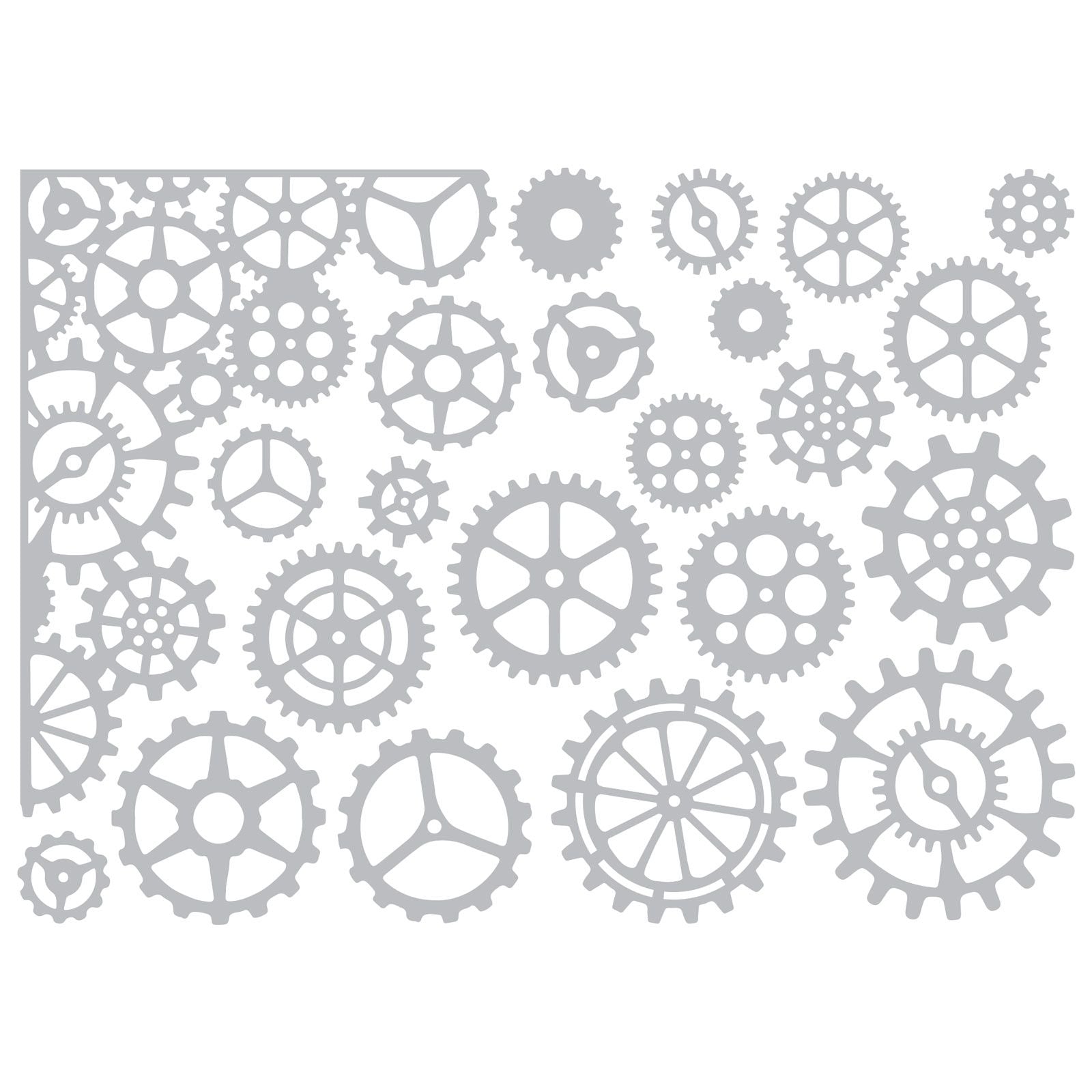 Sizzix Gearhead Thinlits Die by Tim Holtz 22Pk
