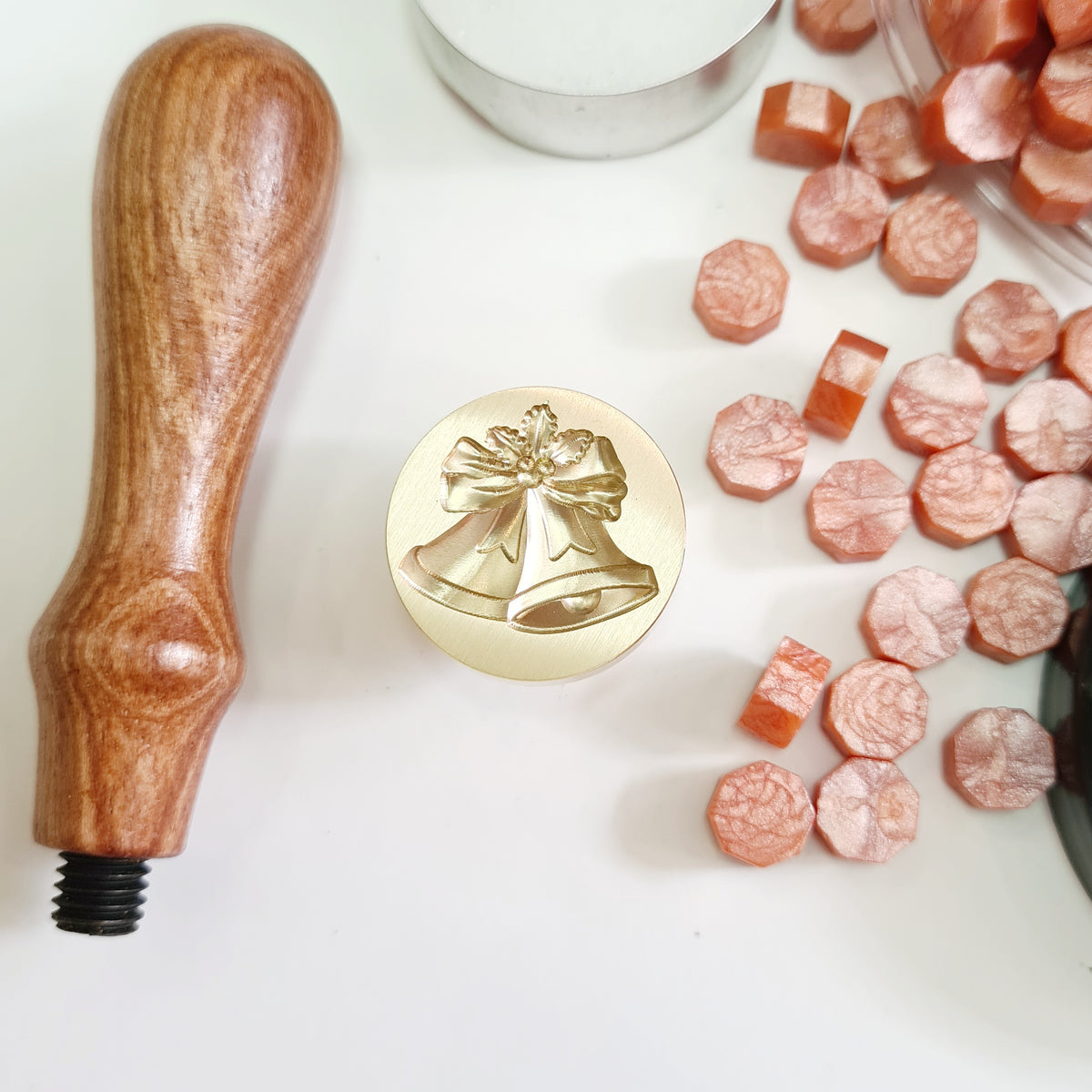 Exact Shape and 3D Wax Seal Stamps - Option 3 (1 Wax Seal Copper Head with Handle Only)