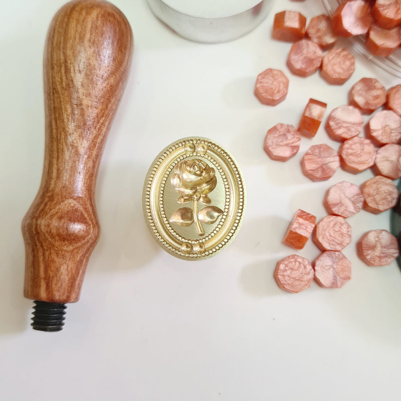 Exact Shape and 3D Wax Seal Stamps - Option 4 (1 Wax Seal Copper Head with Handle Only)
