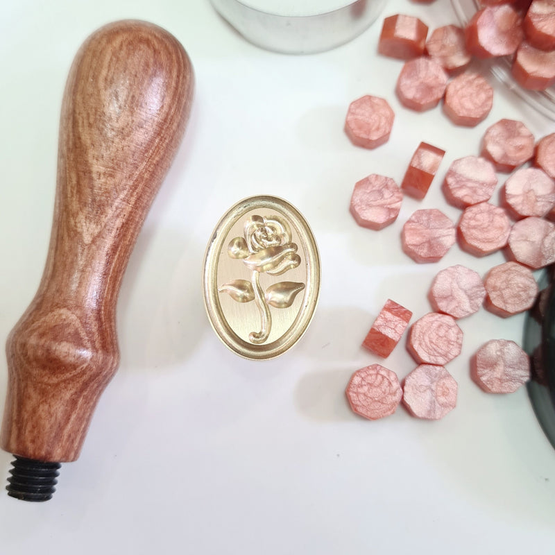 Exact Shape and 3D Wax Seal Stamps - Option 4 (1 Wax Seal Copper Head with Handle Only)