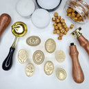 Exact Shape and 3D Wax Seal Stamps - Option 4 (1 Wax Seal Copper Head with Handle Only)
