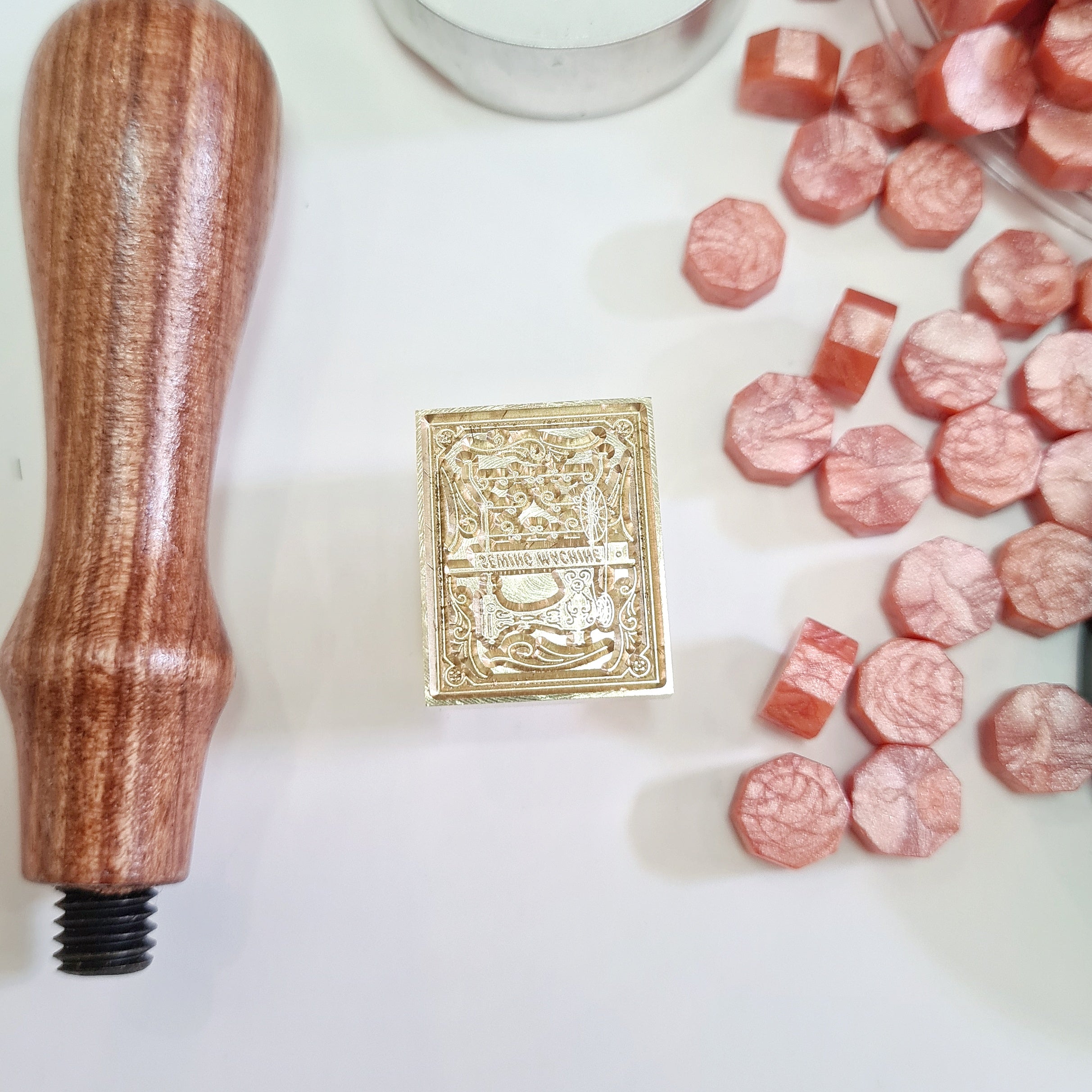 Exact Shape and 3D Wax Seal Stamps - Option 3 (1 Wax Seal Copper Head with Handle Only)