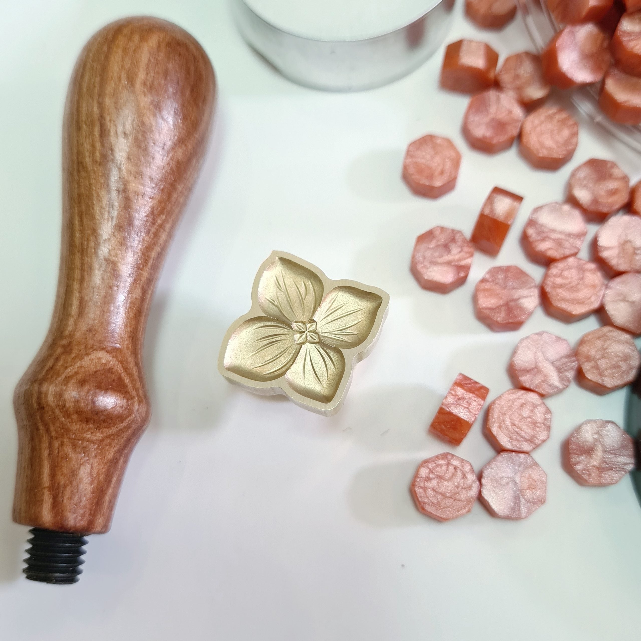 Exact Shape and 3D Wax Seal Stamps - Option 1 (1 Wax Seal Copper Head with Handle Only)