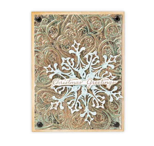 Sizzix Engraved 3-D Textured Impressions Embossing Folder Tim Holtz