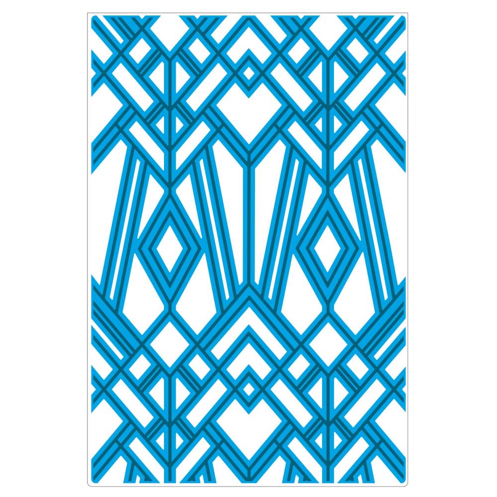 Sizzix Multi-Level Textured Impressions Embossing Folder - Geo Diamonds