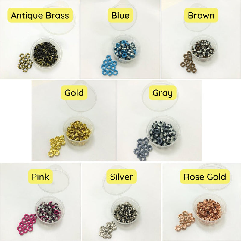 Eyelet Color 4.5mm Colored Eyelets 80pcs Fits Crop-a-dile and 5mm Eyelet Setter