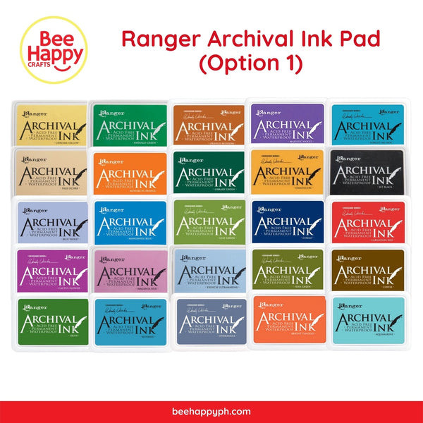 Ranger Archival Ink Dye Ink Pad 28 COLOUR OPTIONS Rubber Stamping