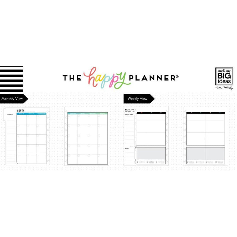 Get Fit Happy Planner 12-Month Undated Classic Planner