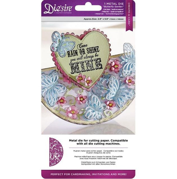 Crafter's Companion Butterfly Garden Die'sire Create-A-Card Cut and Emboss Dies