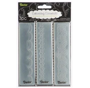 Darice Laces 3/pkg Embossing Folder