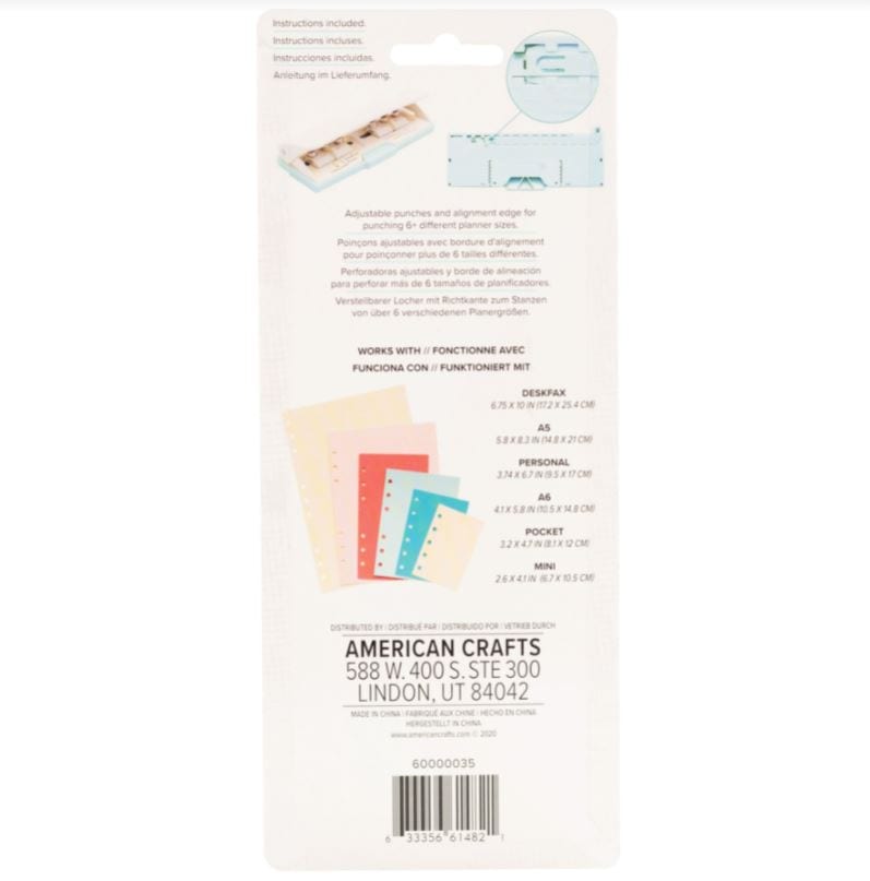 We R Memory Keepers Adjustable 6-Hole Planner Punch