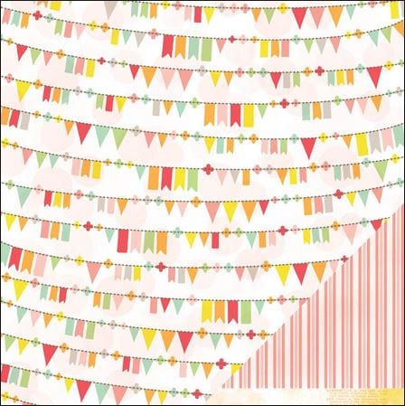American Crafts Lizzy Neopolitan Silly Skedaddle 12" x 12"