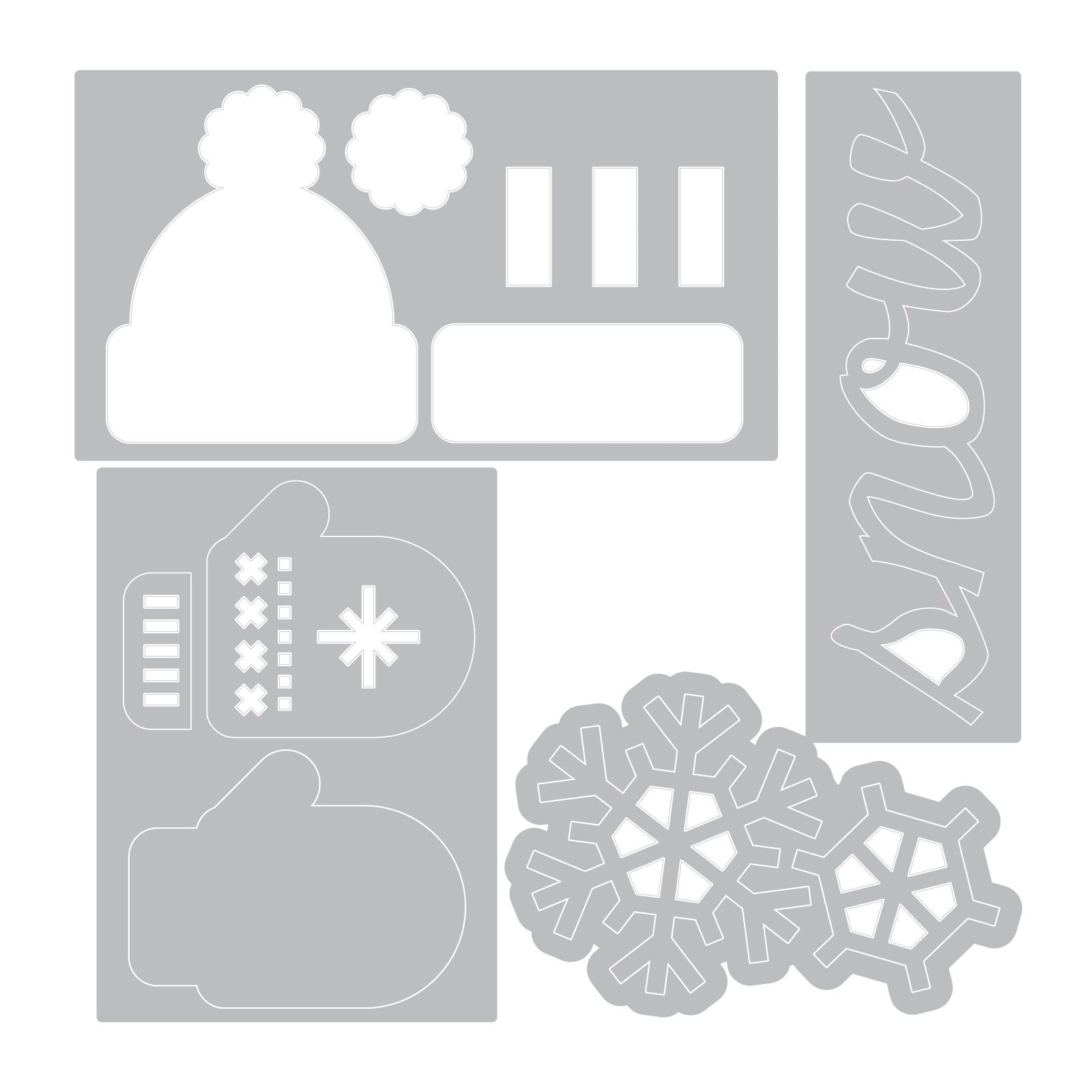 Sizzix Sidekick Side-Order Set - Winter by Tim Holtz