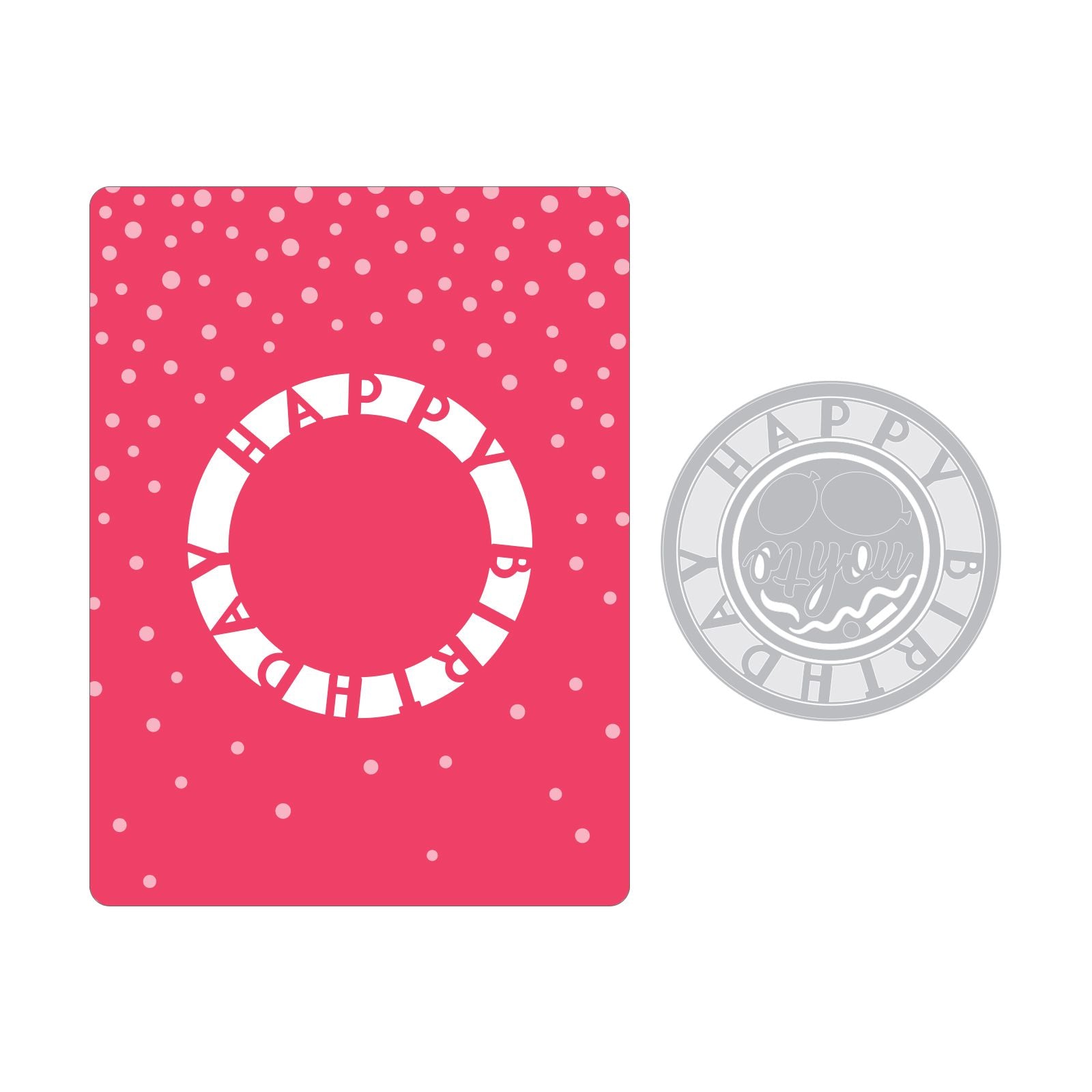 Sizzix Impresslits Embossing Folder - Happy Birthday