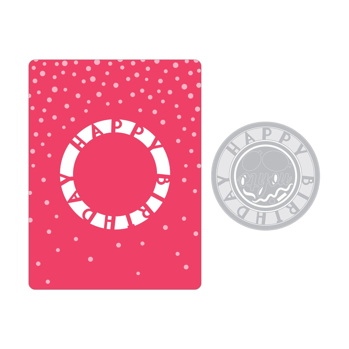 Sizzix Impresslits Embossing Folder - Happy Birthday