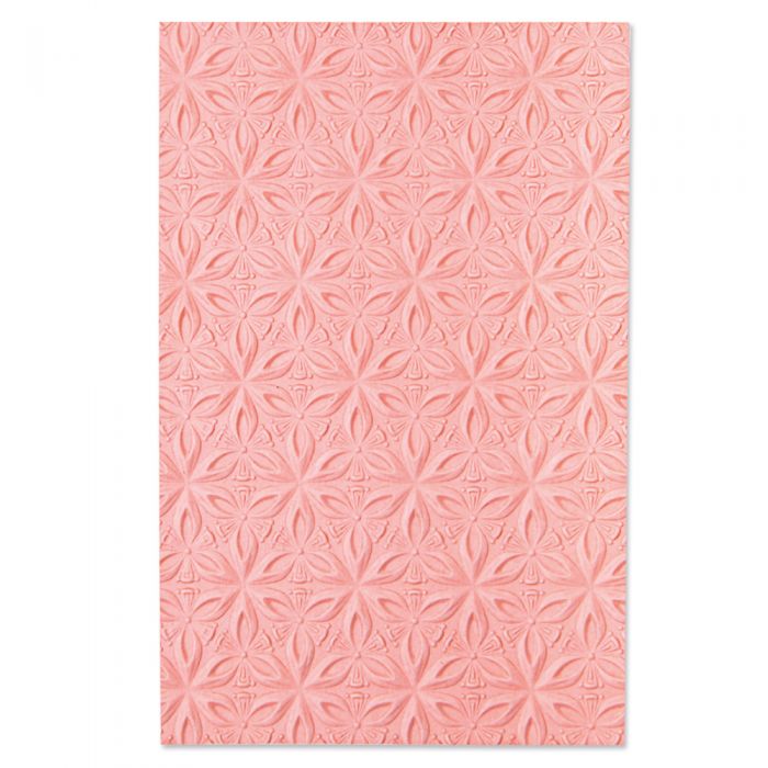 Sizzix 3-D Textured Impressions Embossing Folder - Geometric Flowers
