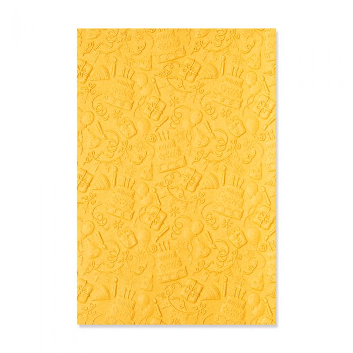 Sizzix 3-D Textured Impressions Embossing Folder - Celebrate by Kath Breen