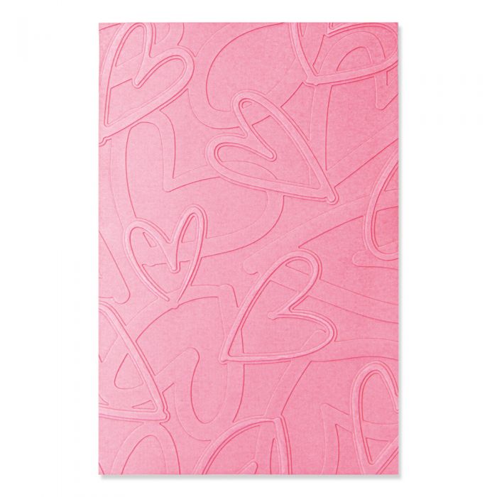 Sizzix Multi-Level Textured Impressions Embossing Folder - Romantic by Jennifer Ogborn